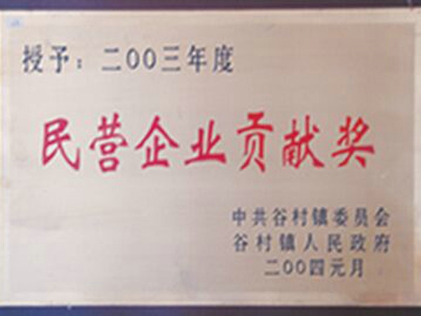 民營(yíng)企業(yè)貢獻(xiàn)獎(jiǎng)