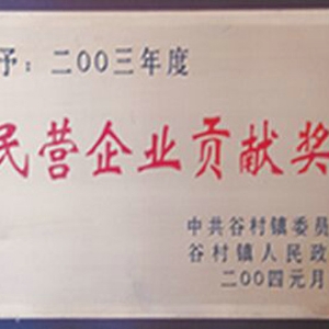 民營(yíng)企業(yè)貢獻(xiàn)獎(jiǎng)